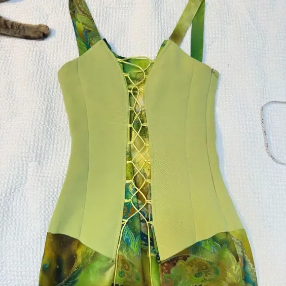 RARE Vintage Claudia Cooper Midi Dress - Sz XXS - Picture 4 of 8